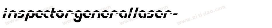 inspectorgenerallaser字体转换