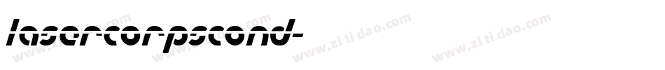 lasercorpscond字体转换
