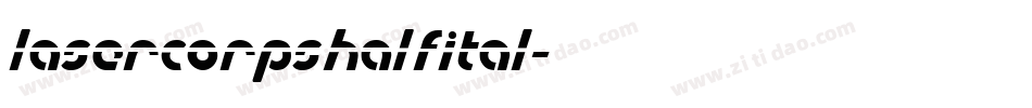 lasercorpshalfital字体转换