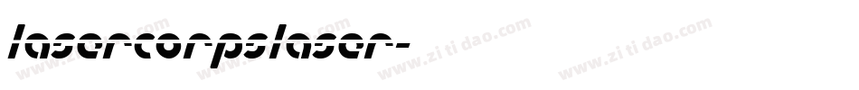 lasercorpslaser字体转换