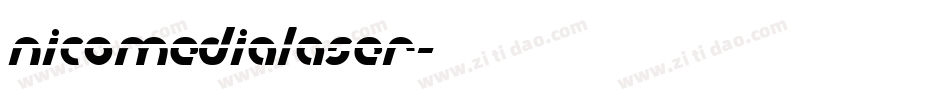 nicomedialaser字体转换