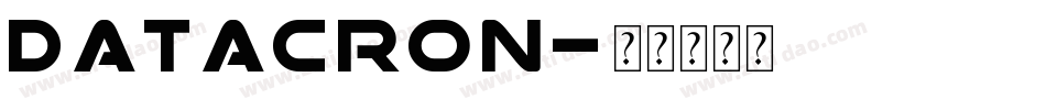 Datacron字体转换
