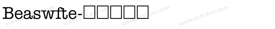 Beaswfte字体转换