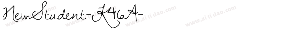NewStudent-K46A字体转换