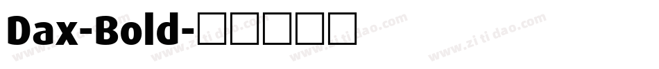 Dax-Bold字体转换