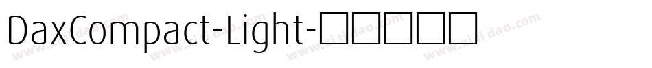DaxCompact-Light字体转换
