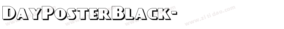 DayPosterBlack字体转换