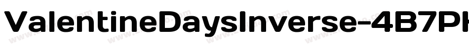 ValentineDaysInverse-4B7PK字体转换