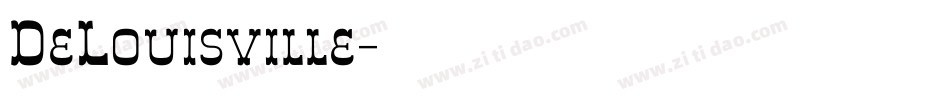 DeLouisville字体转换