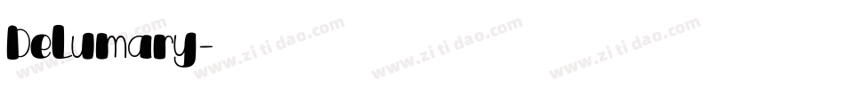 DeLumary字体转换