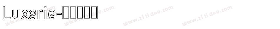 Luxerie字体转换