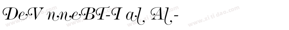 DeVinneBT-ItalicAlt字体转换