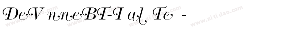 DeVinneBT-ItalicText字体转换