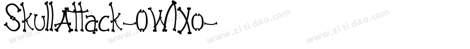 SkullAttack-0WlXo字体转换
