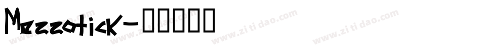 Mezzotick字体转换