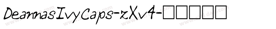 DeannasIvyCaps-zXv4字体转换