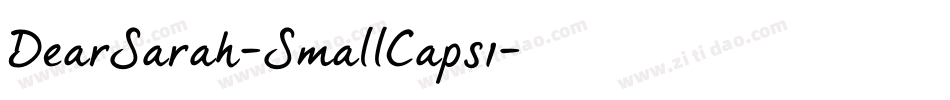 DearSarah-SmallCaps1字体转换