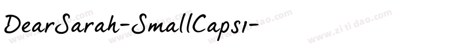 DearSarah-SmallCaps1字体转换