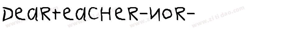 DearTeacher-Nor字体转换