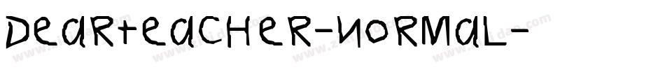 DearTeacher-Normal字体转换