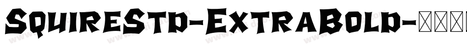 SquireStd-ExtraBold字体转换
