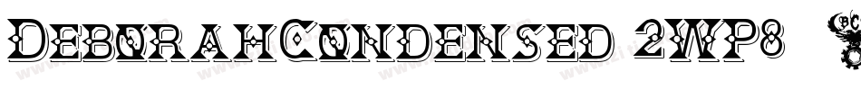 DeborahCondensed-2WP8字体转换
