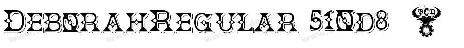 DeborahRegular-51Od8字体转换