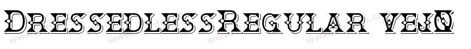 DressedlessRegular-vejO字体转换