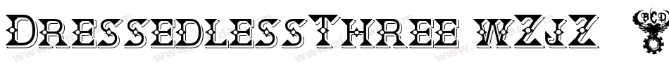 DressedlessThree-wZjZ字体转换
