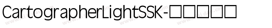 CartographerLightSSK字体转换