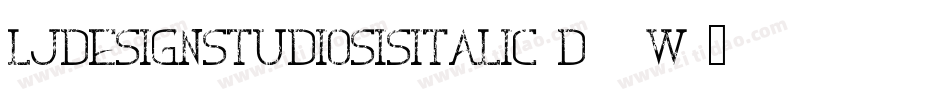 LjDesignStudiosIsItalic-D86W字体转换