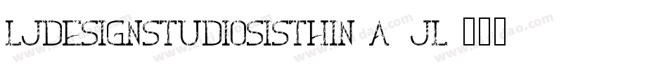 LjDesignStudiosIsThin-A1jL字体转换