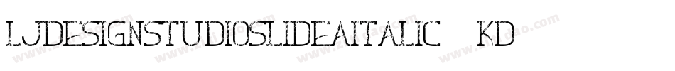 LjDesignStudiosLideaItalic-5KDv字体转换