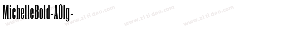 MichelleBold-AOlg字体转换