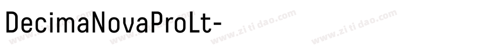 DecimaNovaProLt字体转换