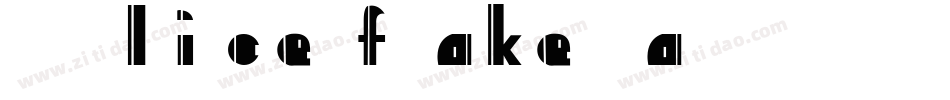 101SliceOfCake-3aL8字体转换