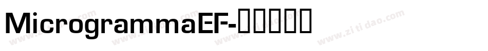 MicrogrammaEF字体转换