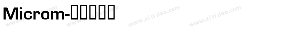 Microm字体转换