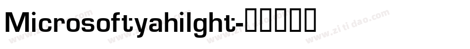 Microsoftyahilght字体转换