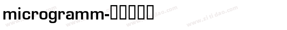 microgramm字体转换