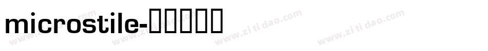 microstile字体转换