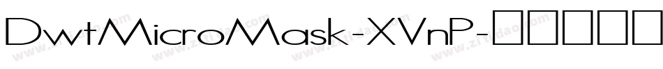 DwtMicroMask-XVnP字体转换