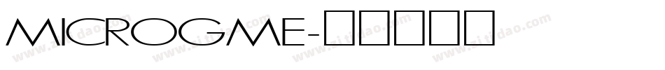 MICROGME字体转换