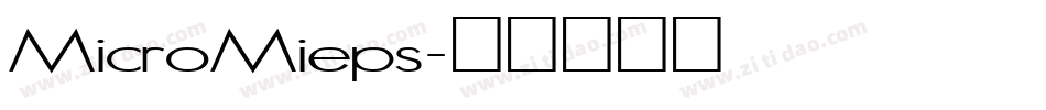 MicroMieps字体转换