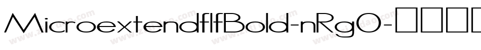 MicroextendflfBold-nRg0字体转换