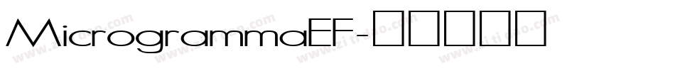 MicrogrammaEF字体转换