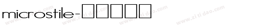 microstile字体转换