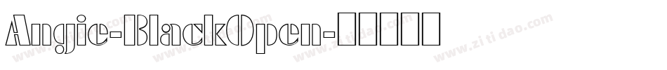 Angie-BlackOpen字体转换