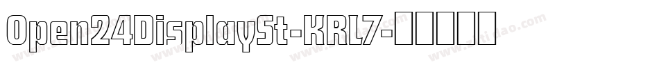 Open24DisplaySt-KRL7字体转换