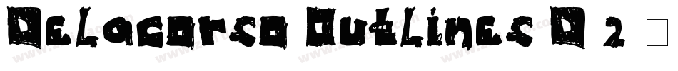Delacorso-Outlines-D-2字体转换